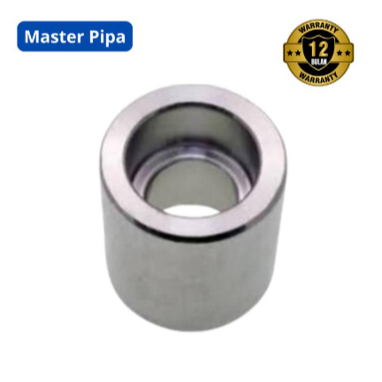 Stainless Coupling 1" / 1 inch 316L #3000 - Socket Weld