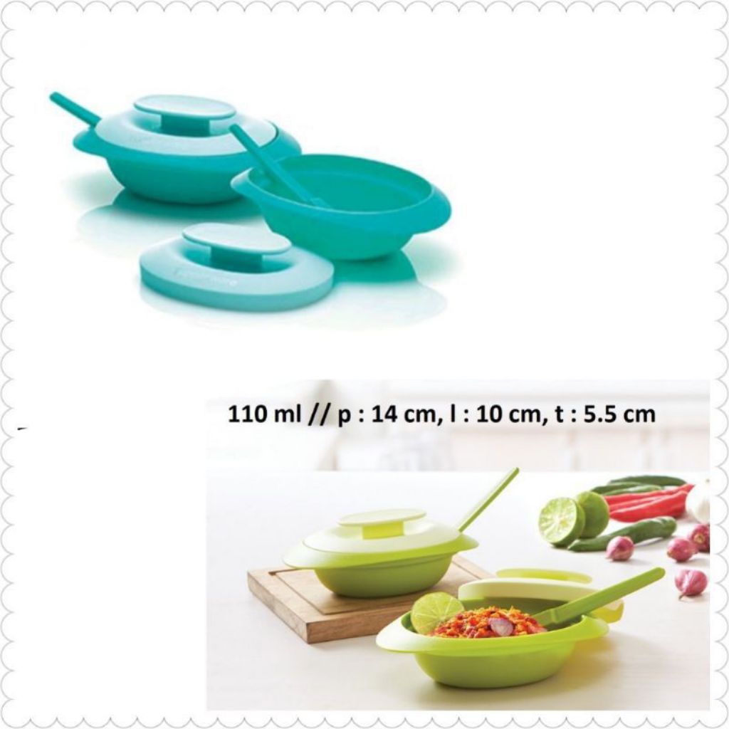 blossom sambal dish Tupperware tempat sambal