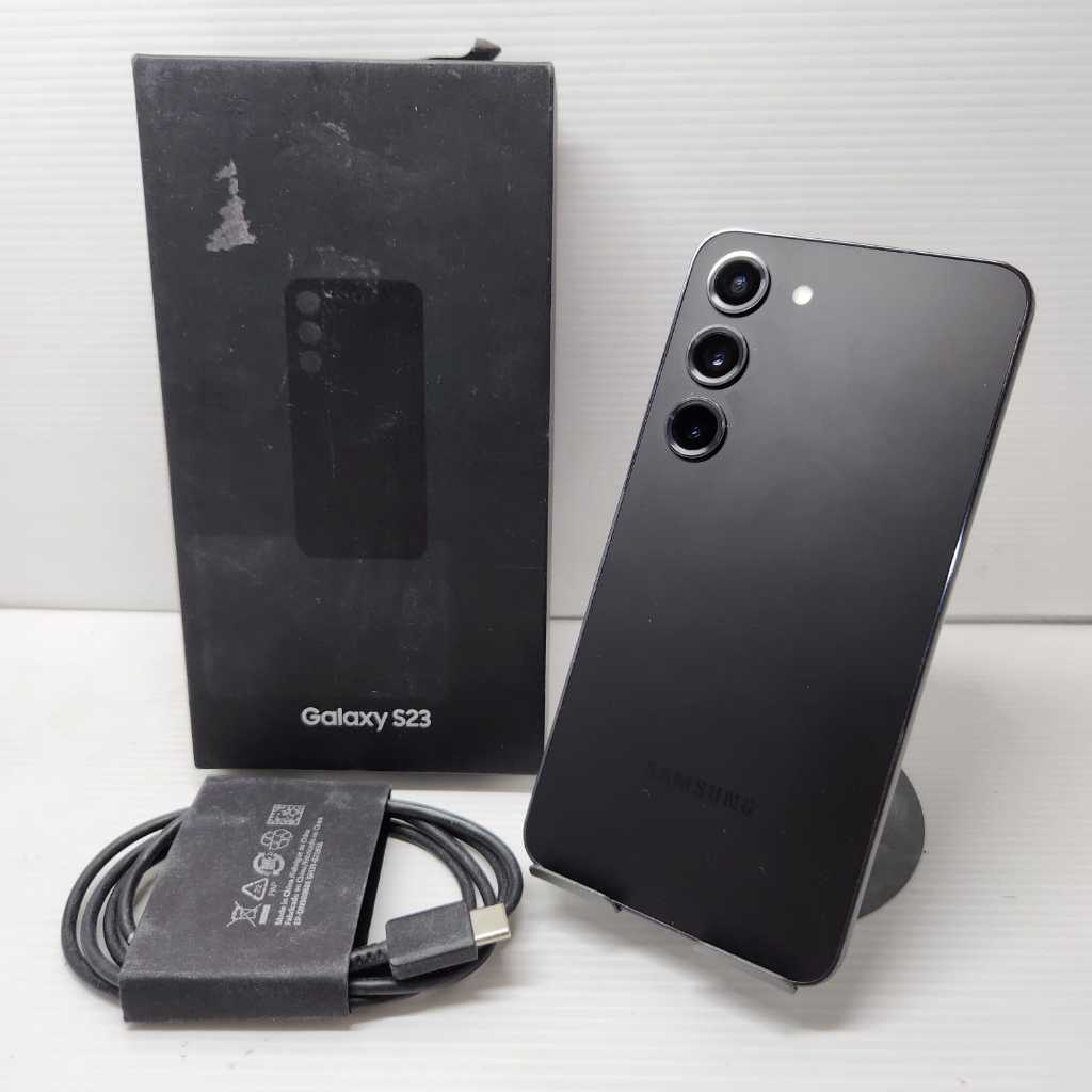 SAMSUNG GALAXY S23 5G 8/128 BLACK NO MINUS FULLSET SEPERTI BARU GAN
