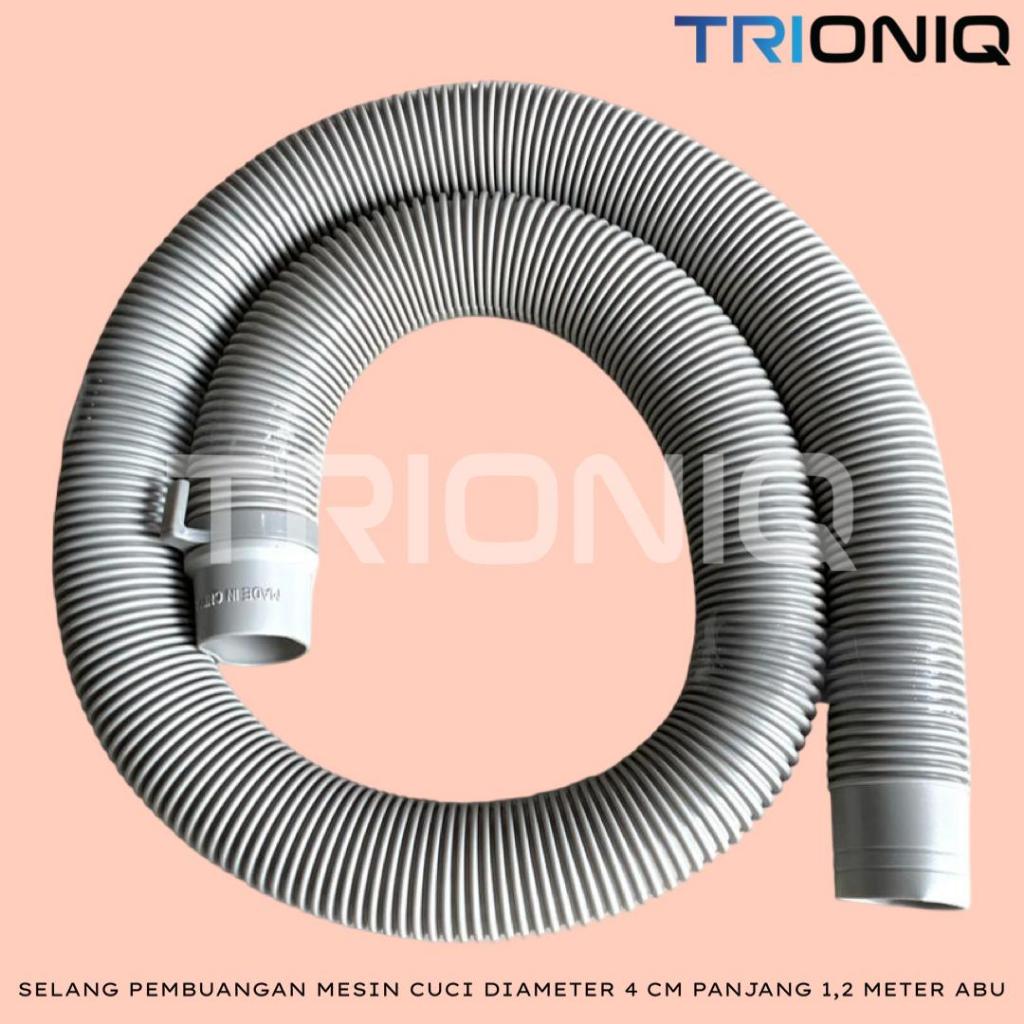 SELANG PEMBUANGAN MESIN CUCI DIAMETER 4 CM PANJANG 1,2 METER ABU