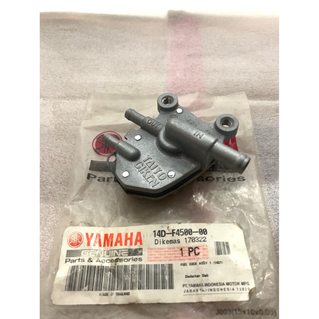 KRAN BENSIN FUEL COCK ASSY MIO SOUL FINO ORIGINAL YAMAHA KODE 14D-F4500-00