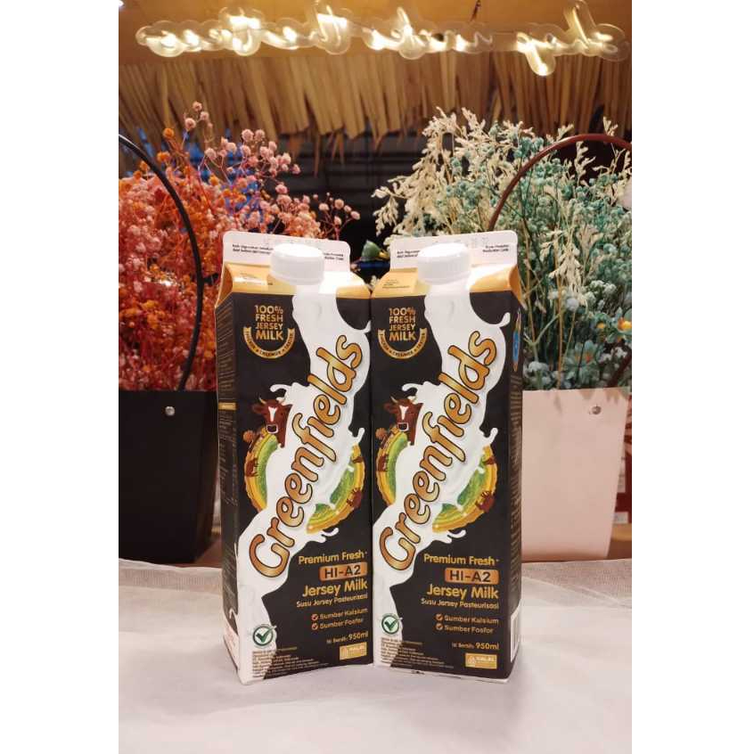

Greenfields Susu Jersey Asli 950ml - Premium Fresh HI-A2 Sumber Kalsium & Fosfat 100% Segar Halal Kualitas Terbaik