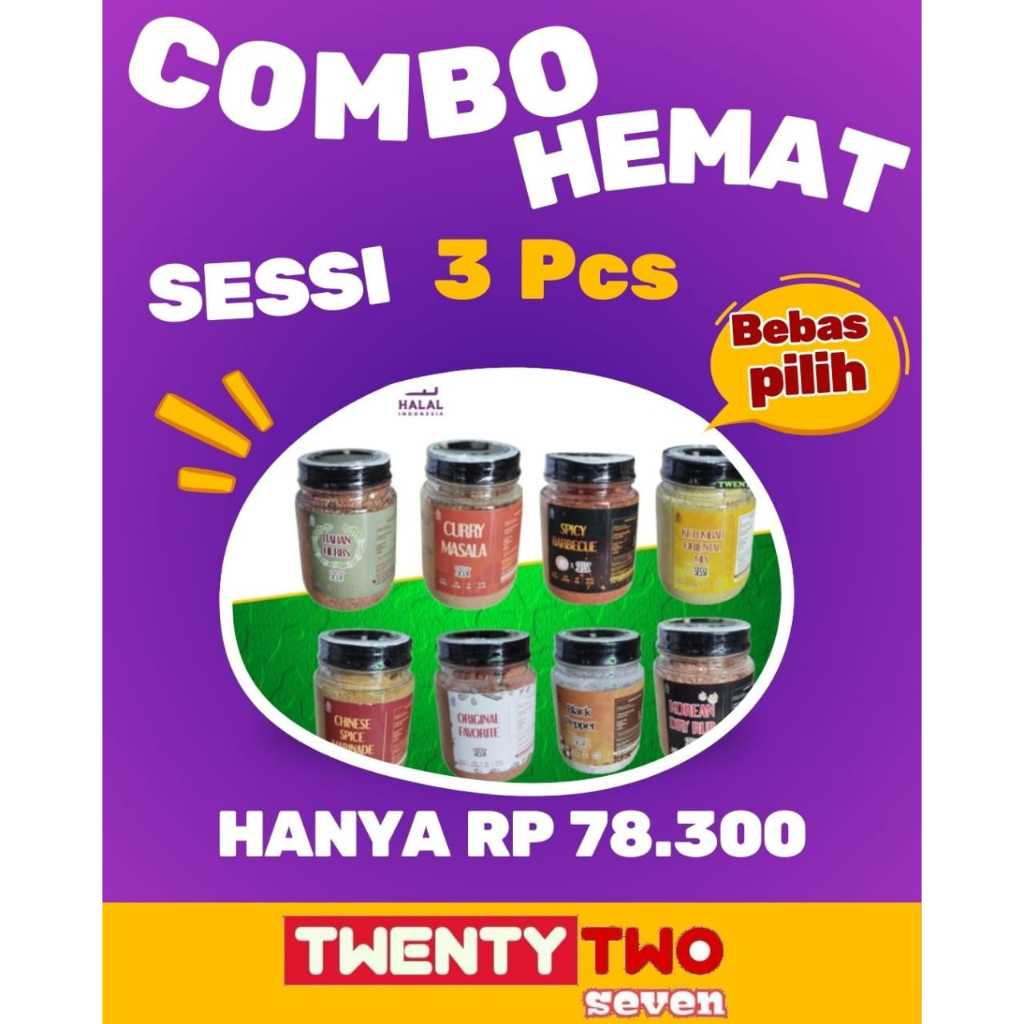 

Sessi Dry Rub Combo Hemat 3 Pcs ( Bebas Pilih Rasa )