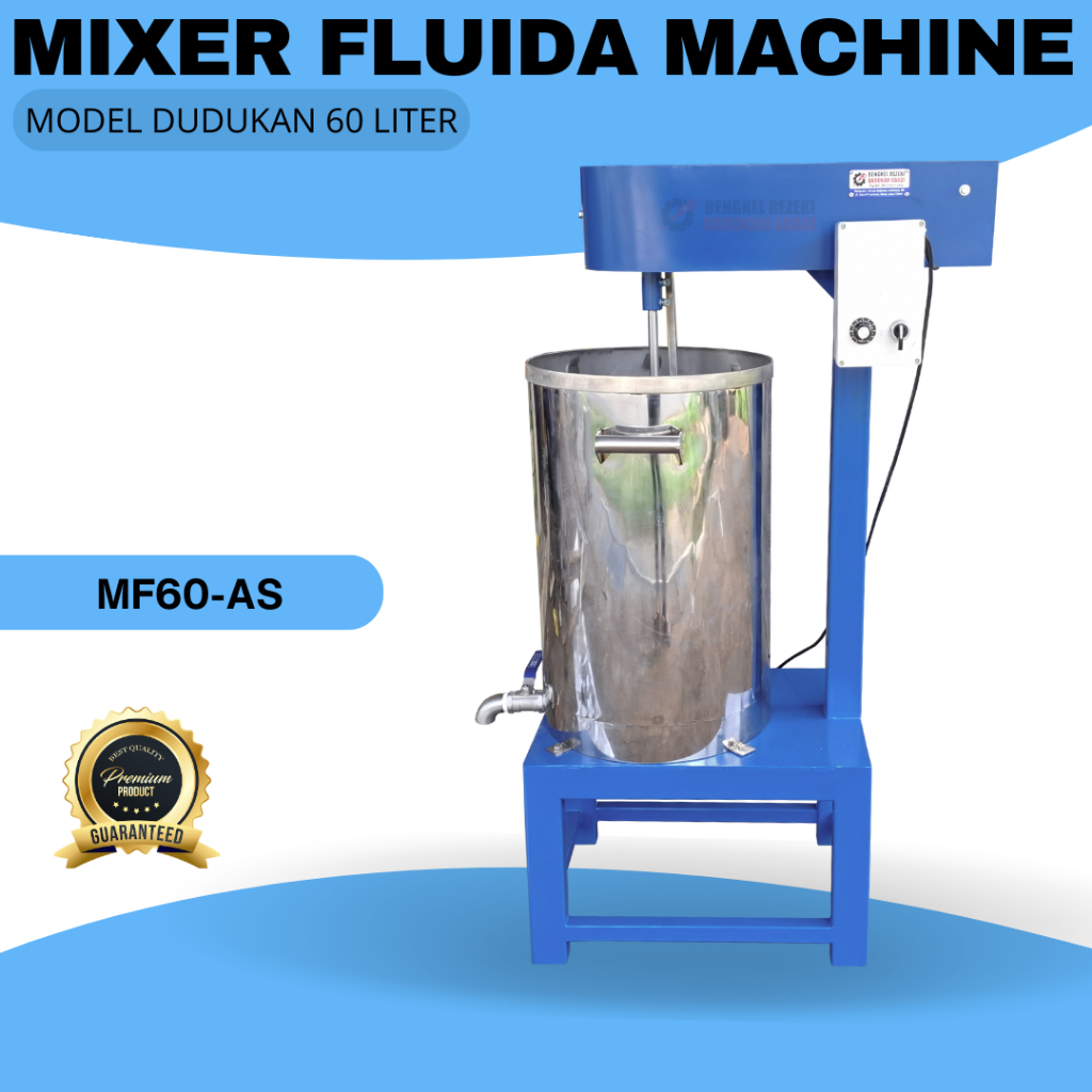 Mesin Pengaduk Bahan Cair Semi Cair Adonan Sabun Sampo Body Care Hair Care Dilengkapi Kontak Materia
