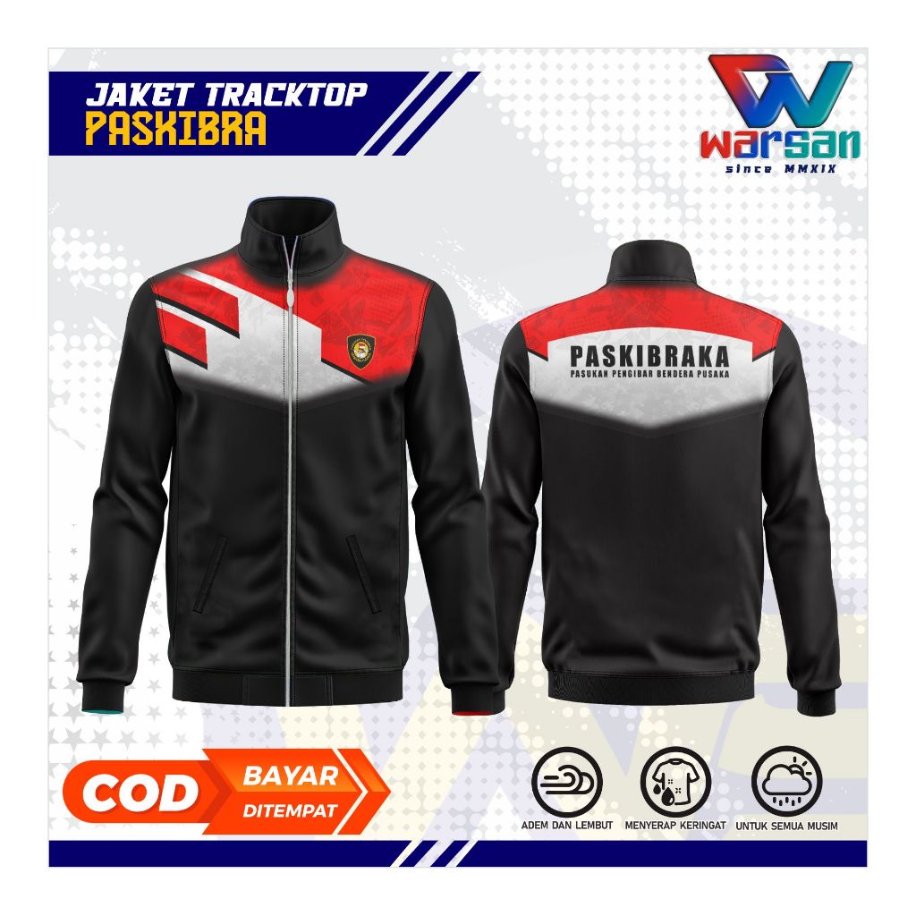 JAKET OLAHRAGA PASKIBRA / JAKET TRACKTOP PASKIBRAKA DIADORA / TRACKTOP PASKIBRA WARSAN