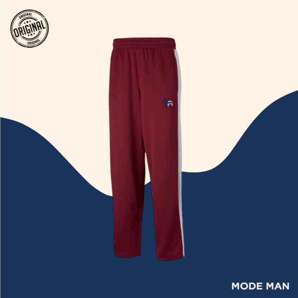 Puma X Maison Kitsune T7 Track Pant – Celana Track Pria, Celana Jogger Regular Fit & Bordir Chenille