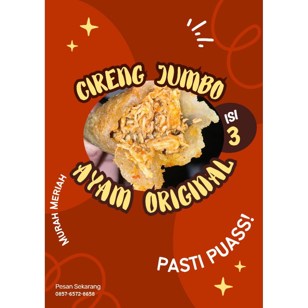 

[COD] CIRENG JUMBO ~AYAM SUWIR ORIGINAL~ 3pcs