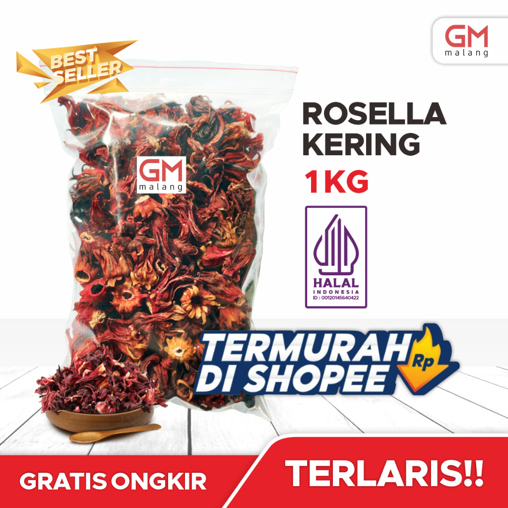 

Teh Rosella 500 Gram Premium Hibicus Merah