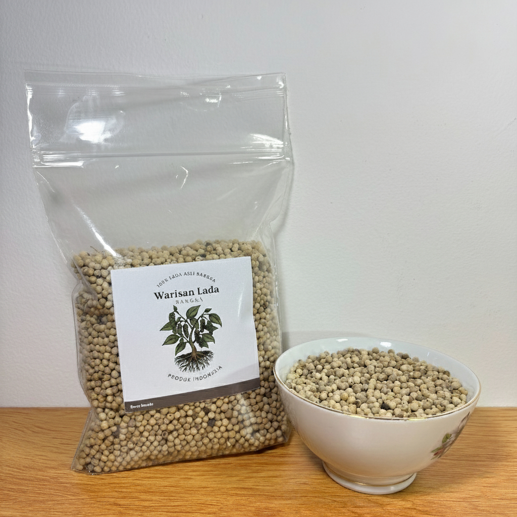 

Lada Merica Putih Bangka Asli 500gr [Butiran / Bubuk] Grade A Premium | 100% Murni Tanpa Campuran