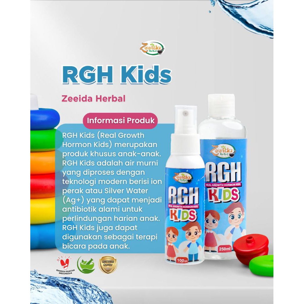 RGH Kids dan Premium Zeeida untuk Batuk Pilek Flu dan Speechdelay