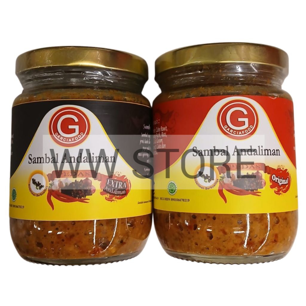 

Sambal Andaliman PEDAS halal MUI GARCIAFOOD Original / Extra 220g
