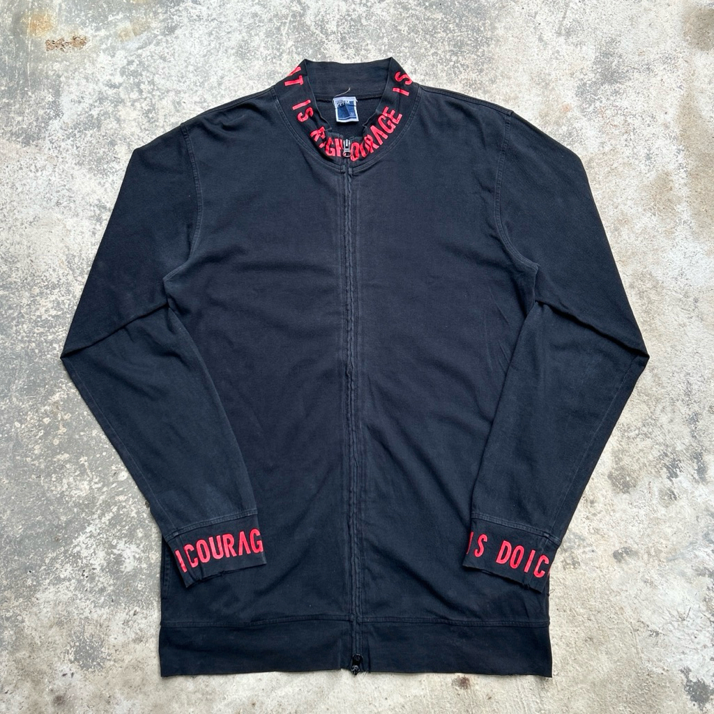 Vintage Y2K Japanese Brand PPFM High Neck Full Zip  Faded Jacket