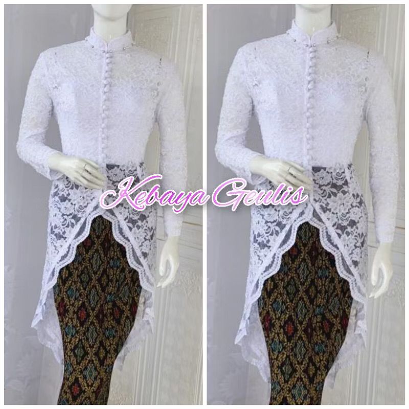 atasan kebaya akad nikah kebaya brukat model merak