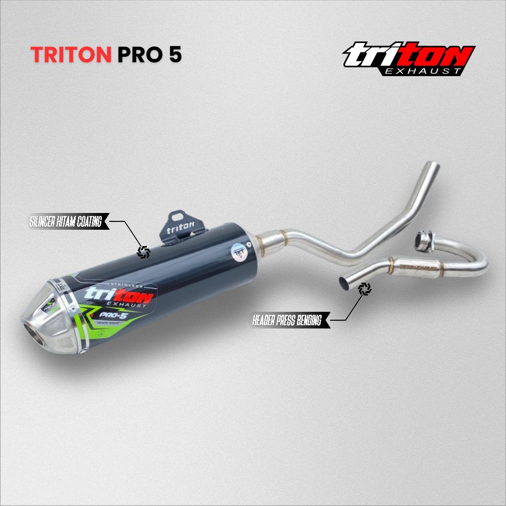 Knalpot Full system Crf150 triton exhaust