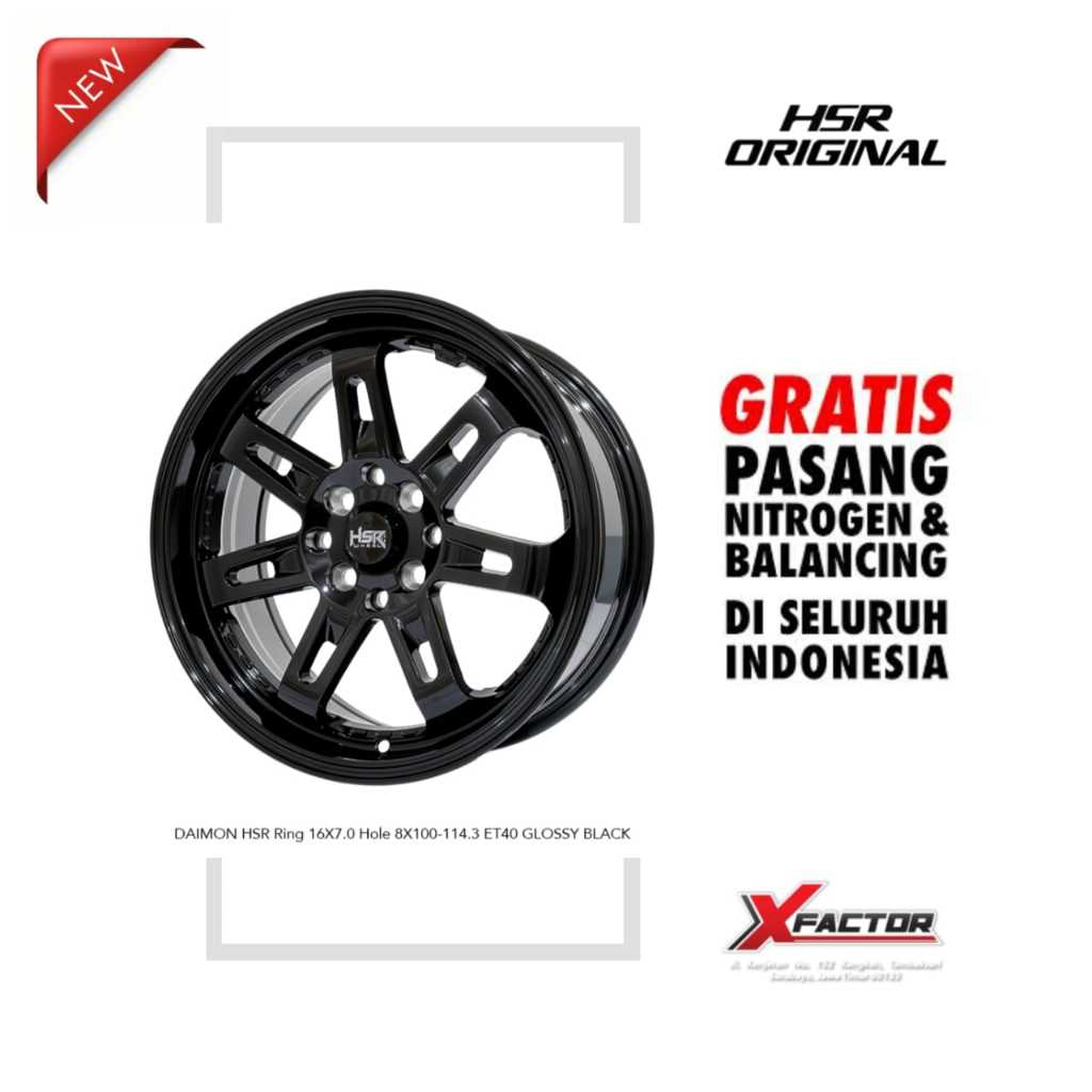 VELG MOBIL R16 HSR DAIMON HSR R16X7 H 4X100 - 4X114,3 ET40
