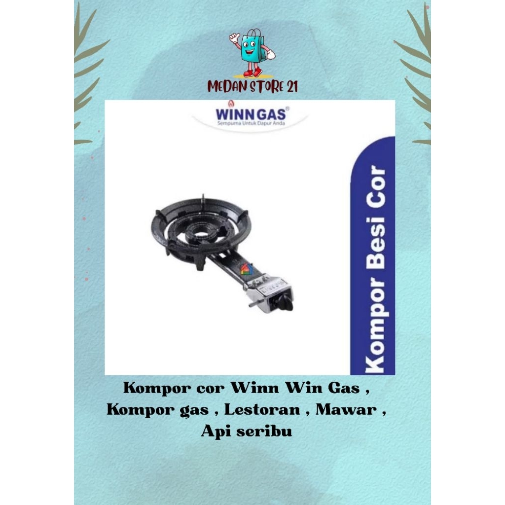 Kompor cor Winn Win Gas , Kompor gas ,  Lestoran , Mawar , Api seribu