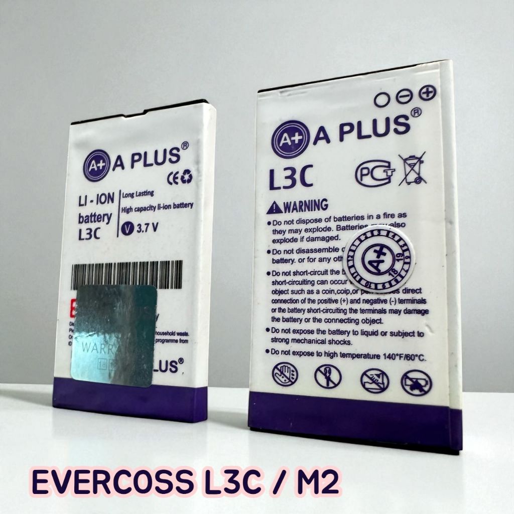 TERMURAH Baterai Battery High Quality Evercoss M2 L3C Model Korek Api Connector Samping Hp Mini Jadu