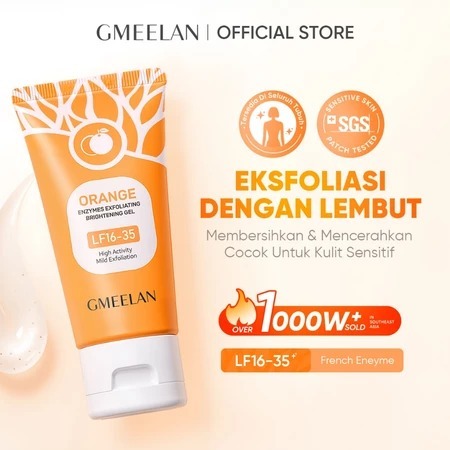 Orange Exfoliasi Wajah Gel Scrub Orange Whitening Gel & Blackhead Remover Komedo Gmeelan