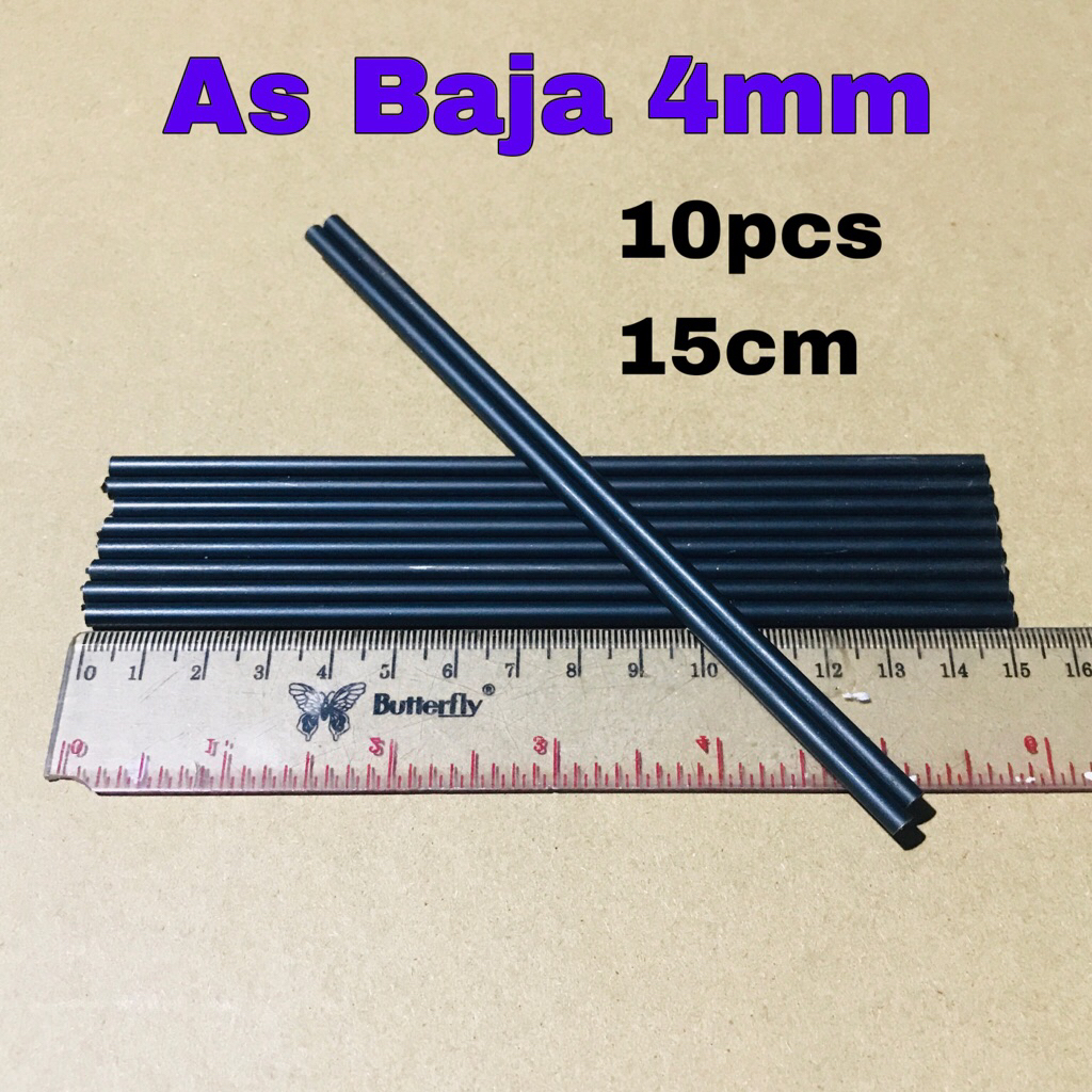 As baja 4mm panjang 15cm isi 10 pcs