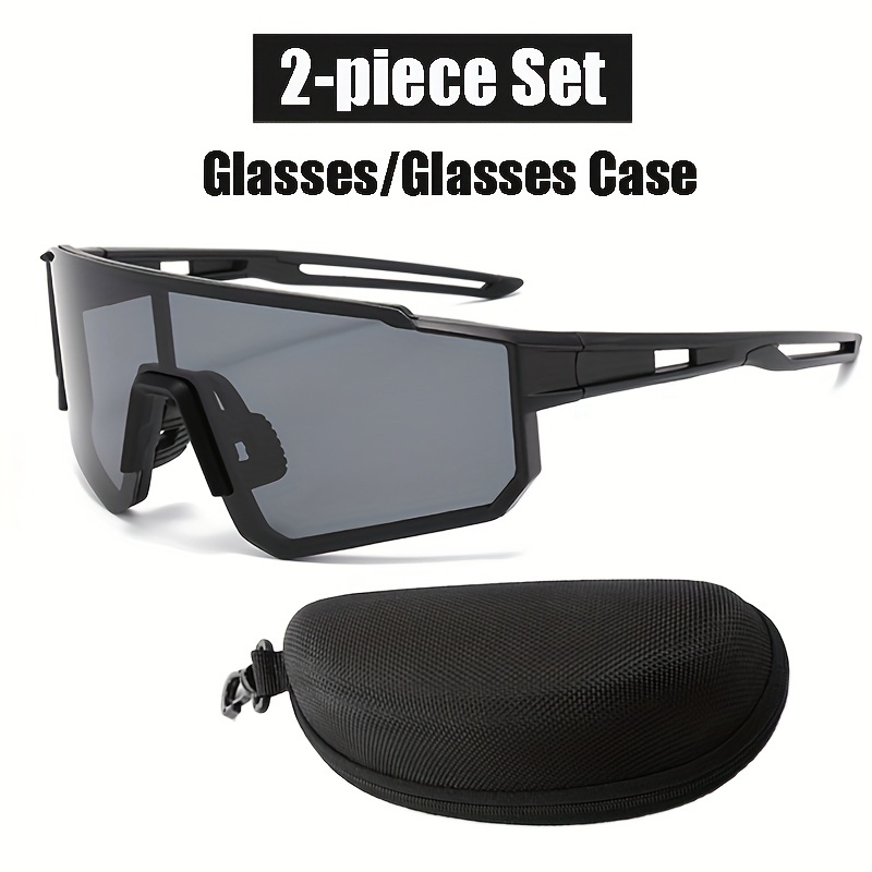 Kacamata hitam berkendara sepeda motor unisex kacamata olahraga luar ruangan kacamata mengemudiUV400