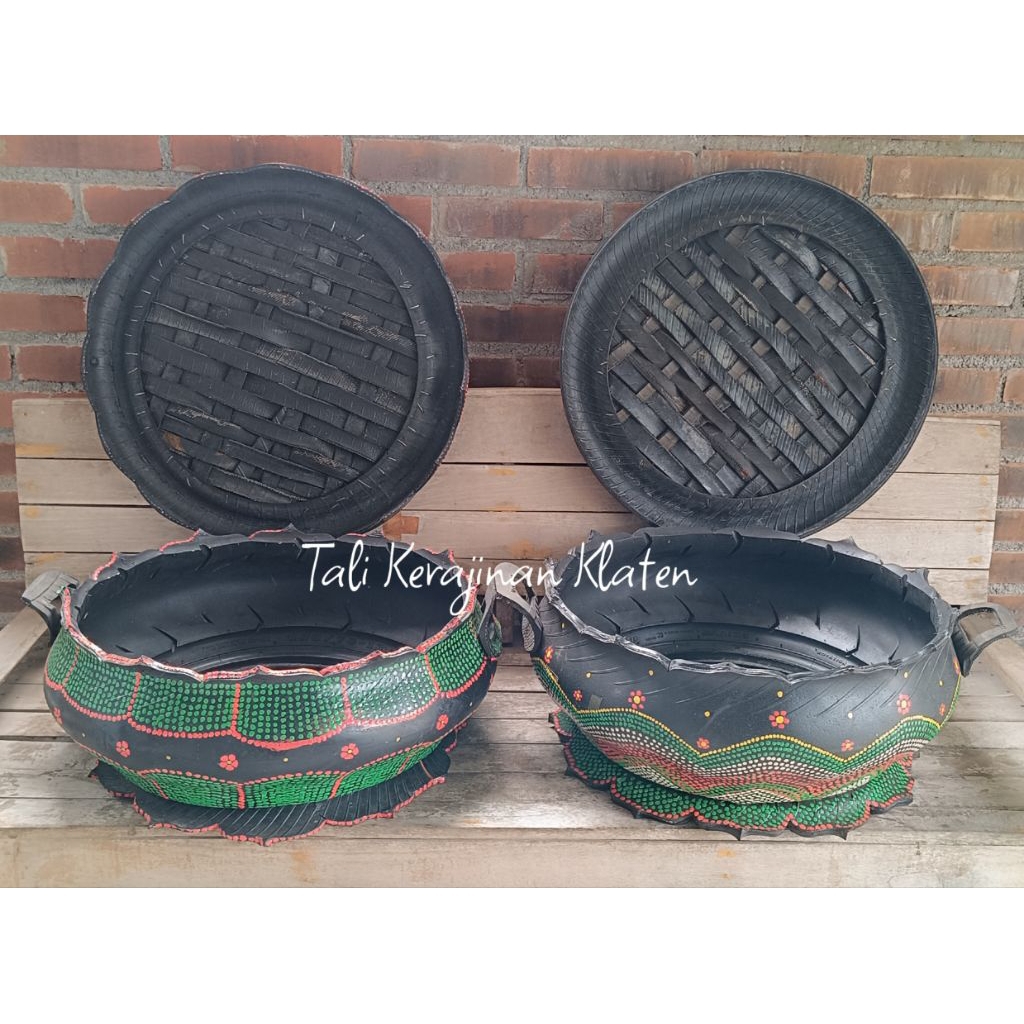 tempat sampah dari ban bekas