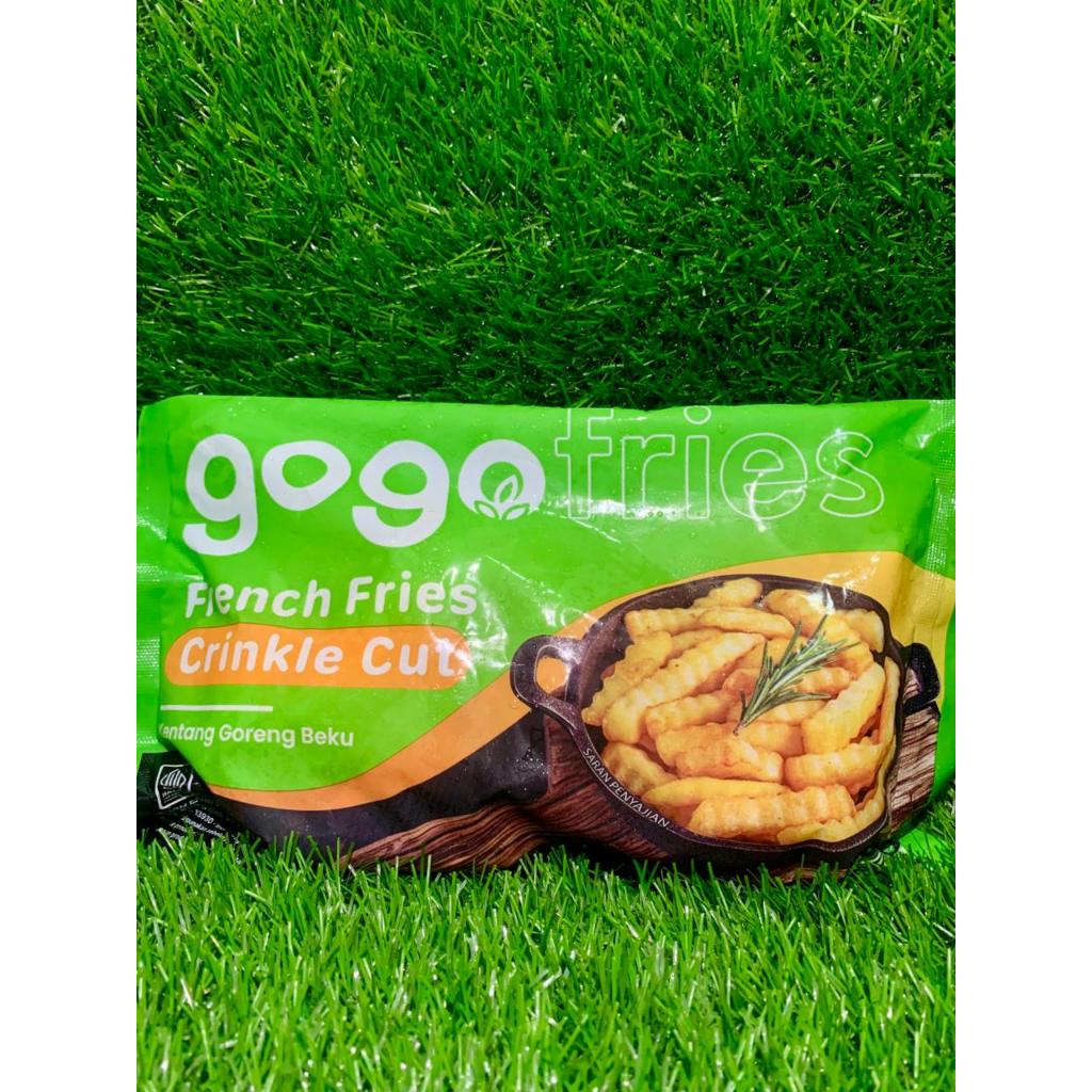 

GOGO French Fries Crinkle Cut 400gr/ Kentang Goreng Halal Enak