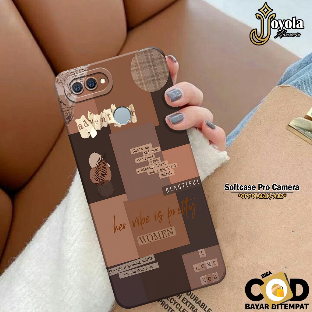 Case Hp OPPO A11K / A12 - Case Aesthetic - Soft Macaron Pro Camera - Softcase OPPO A11K / A12 - Casi