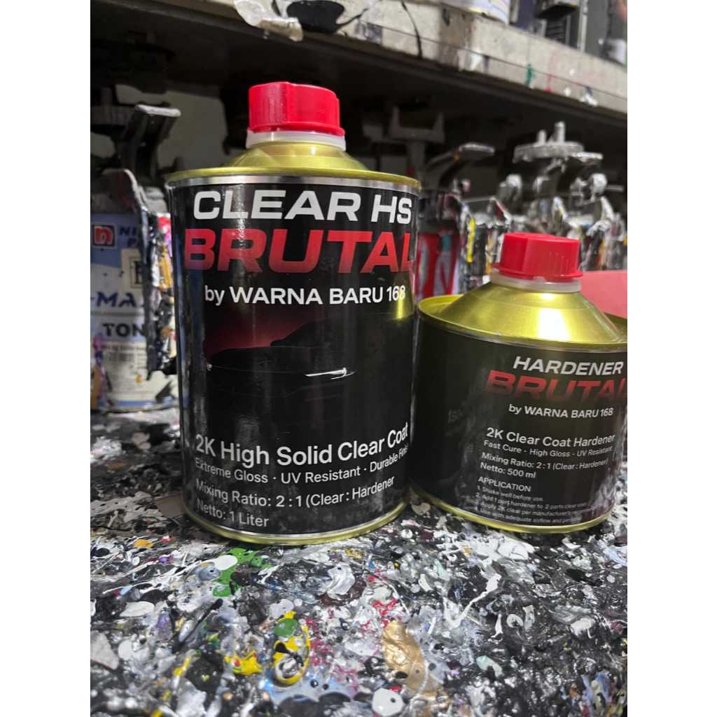 Clear HS 2:1 BRUTAL – Clear Coat Kilap Tebal Kualitas Premium/vernis hs