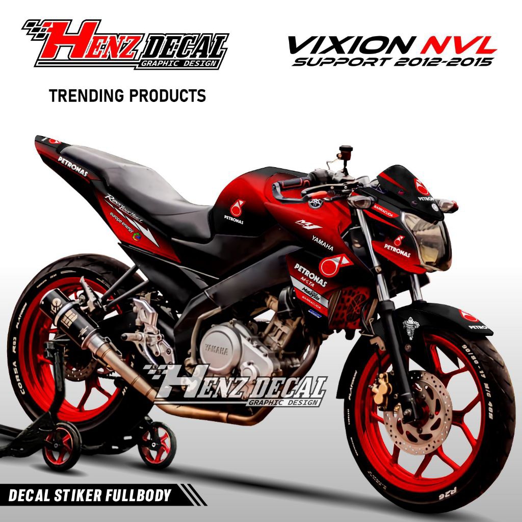 TERBARU Decal Vixion NVL 2012 - 2015 // Stiker Decal Yamaha Vixion NVL Fullbody // Variasi Motif Pet