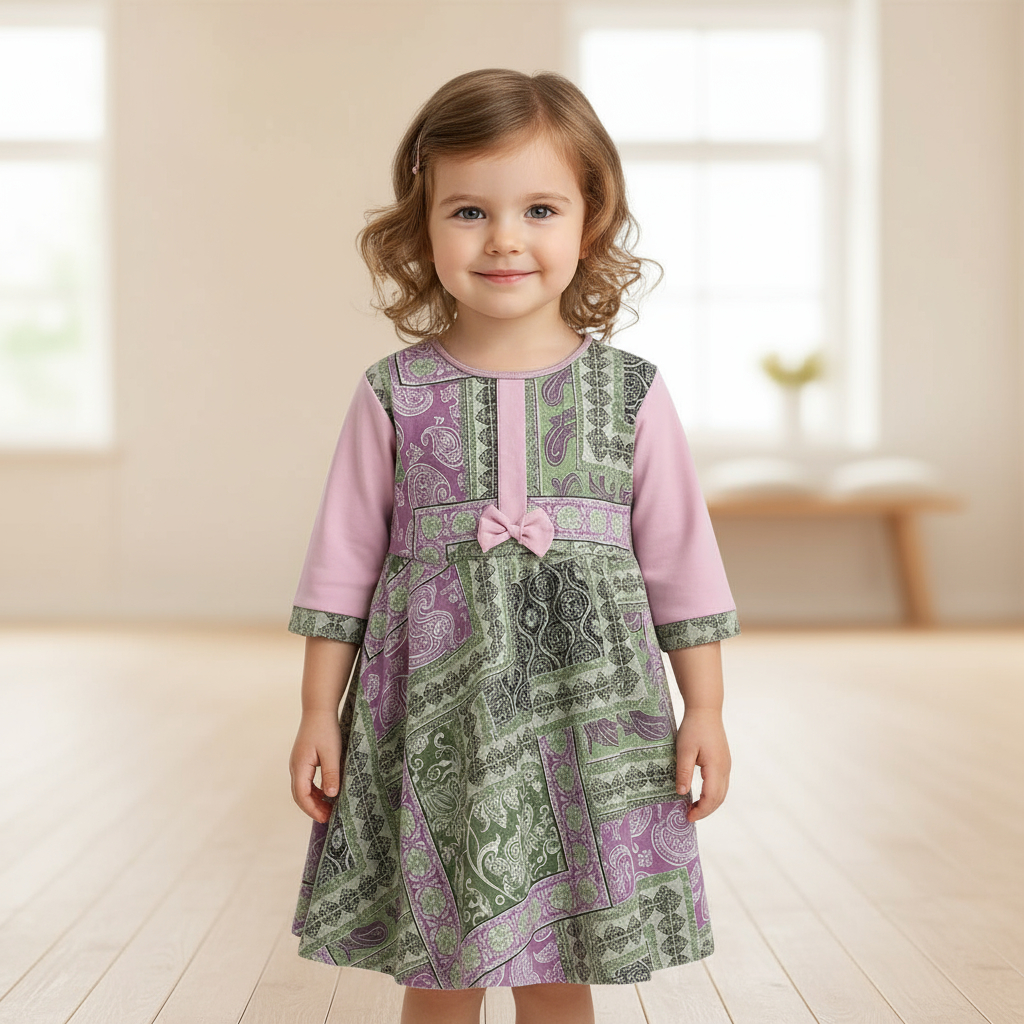 Gaun / Baju Anak Perempuan Batik Kekinian – Dress Balita Pesta & Santai