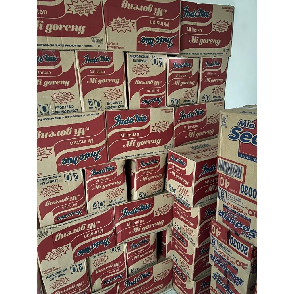 

MIE INSTAN INDOMIE GORENG 1DUS ISI 40BIJI