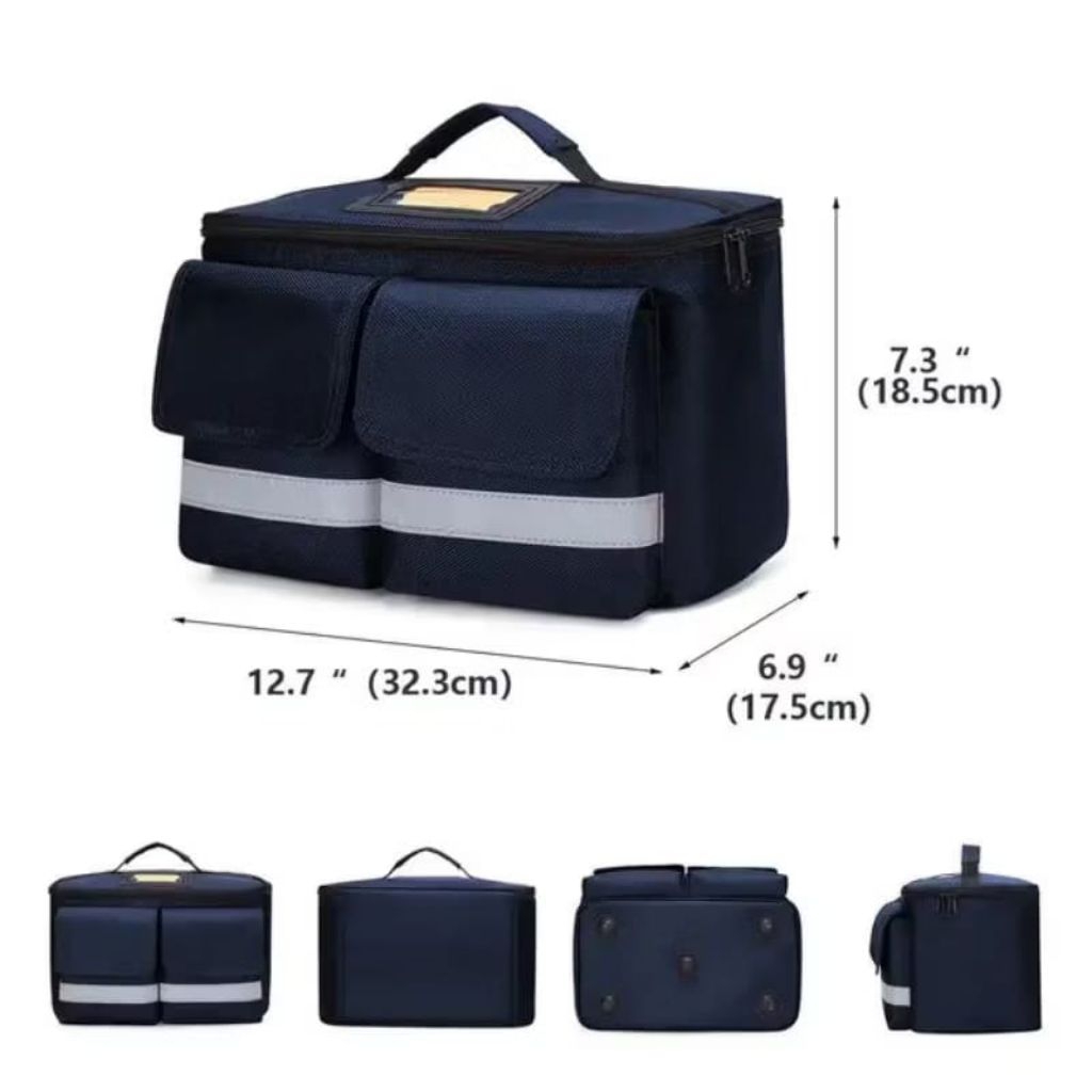 Tas P3K PMI Tas Penyimpanan Peralatan Medis untuk Dokter & Bidan Tas Medis Organisasi Peralatan Terl