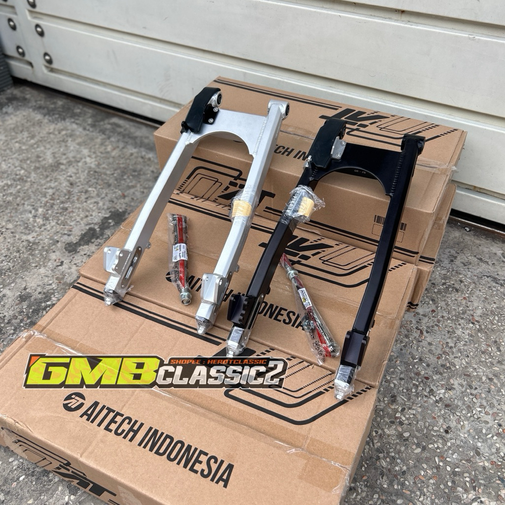 ARM AITECH RX KING ORIGINAL BAHAN ALUMUNIUM TEBAL/ SWING ARM RX KING ORIGINAL AITECH