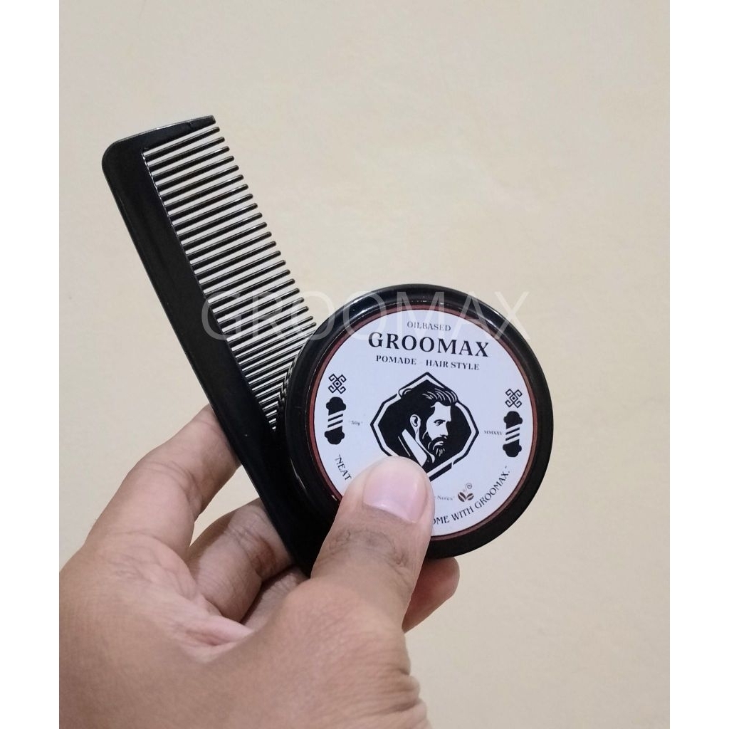 Groomax Pomade Oilbased Coffee – Pomade Rambut Pria Aroma Kopi Medium Hold 50g