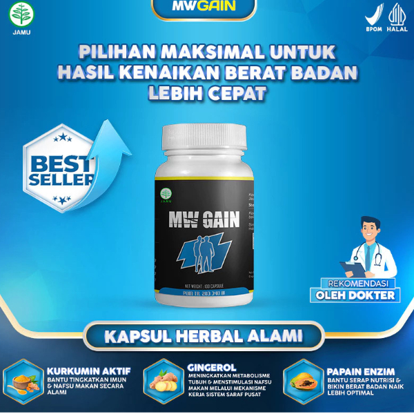 MW Gain - Suplemen Penggemuk Badan Untuk Berat Badan Ideal