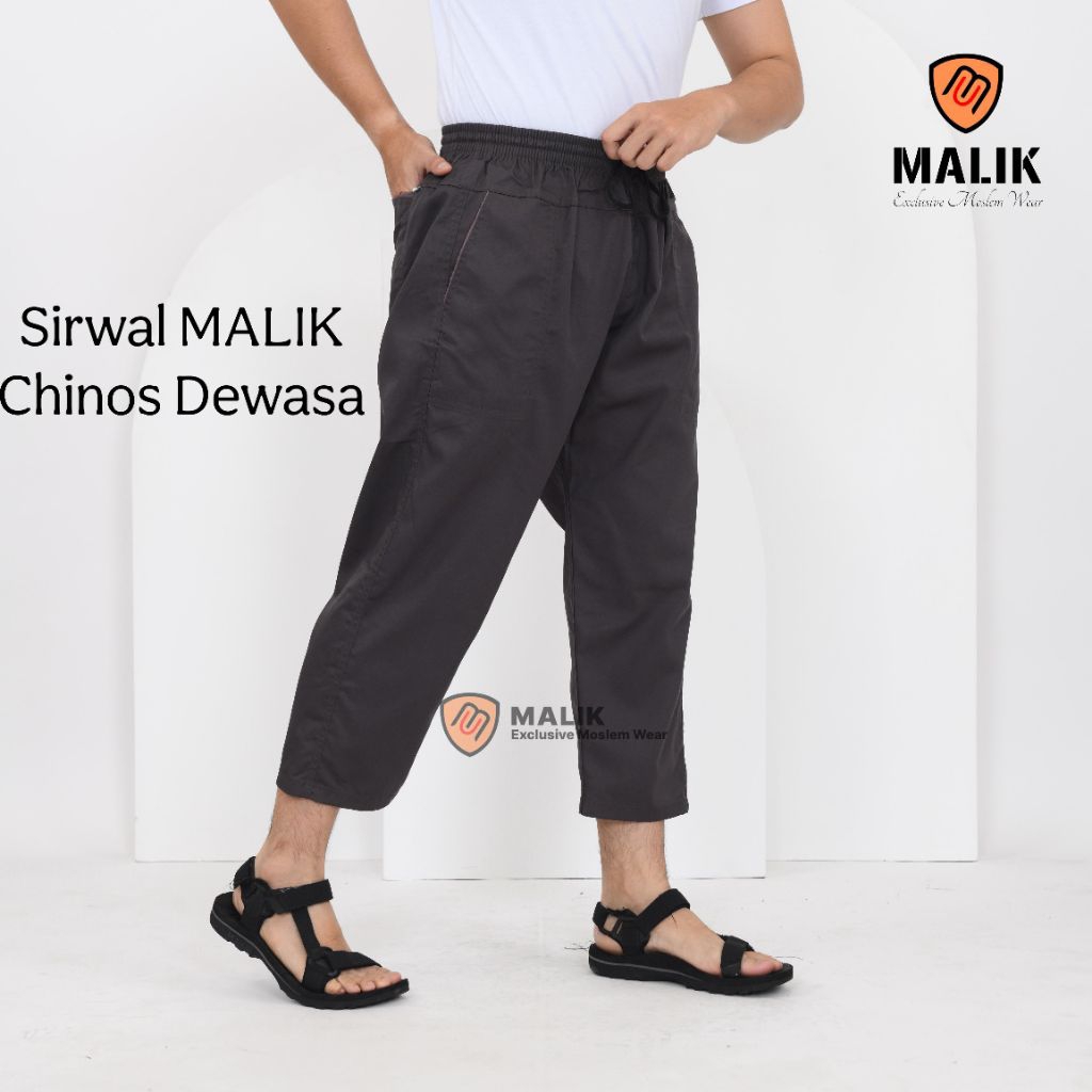 Celana Sirwal Chinos MALIK Dewasa Celana Sirwal Cingkrang Pria Panjang Slim Kantor Jumbo