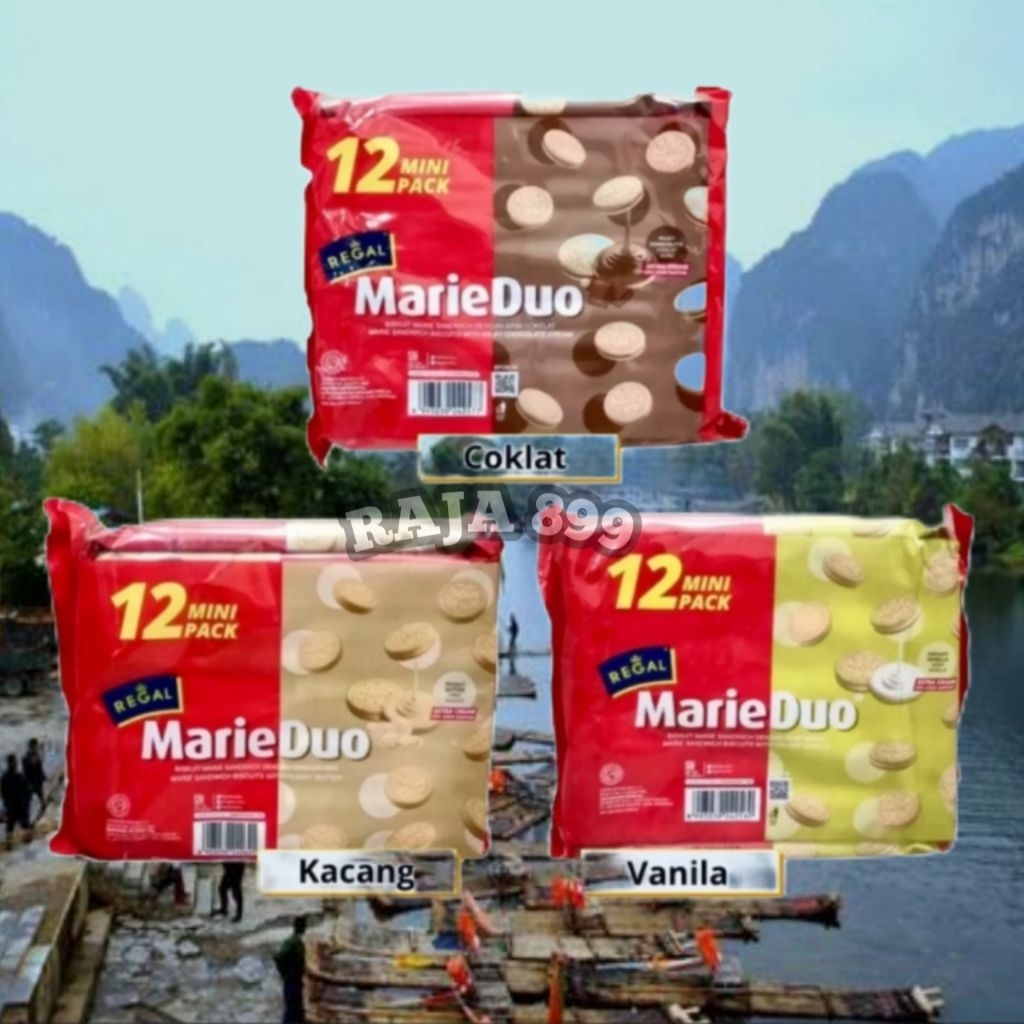 BISKUIT REGAL MARIE DUO MINI PACK ISI 12 PCS