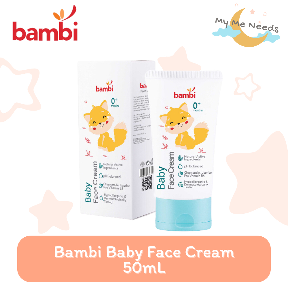 Face Cream Bayi | Cream Wajah Bayi | Krim Wajah Bayi | Bambi Baby Face Cream 50ml