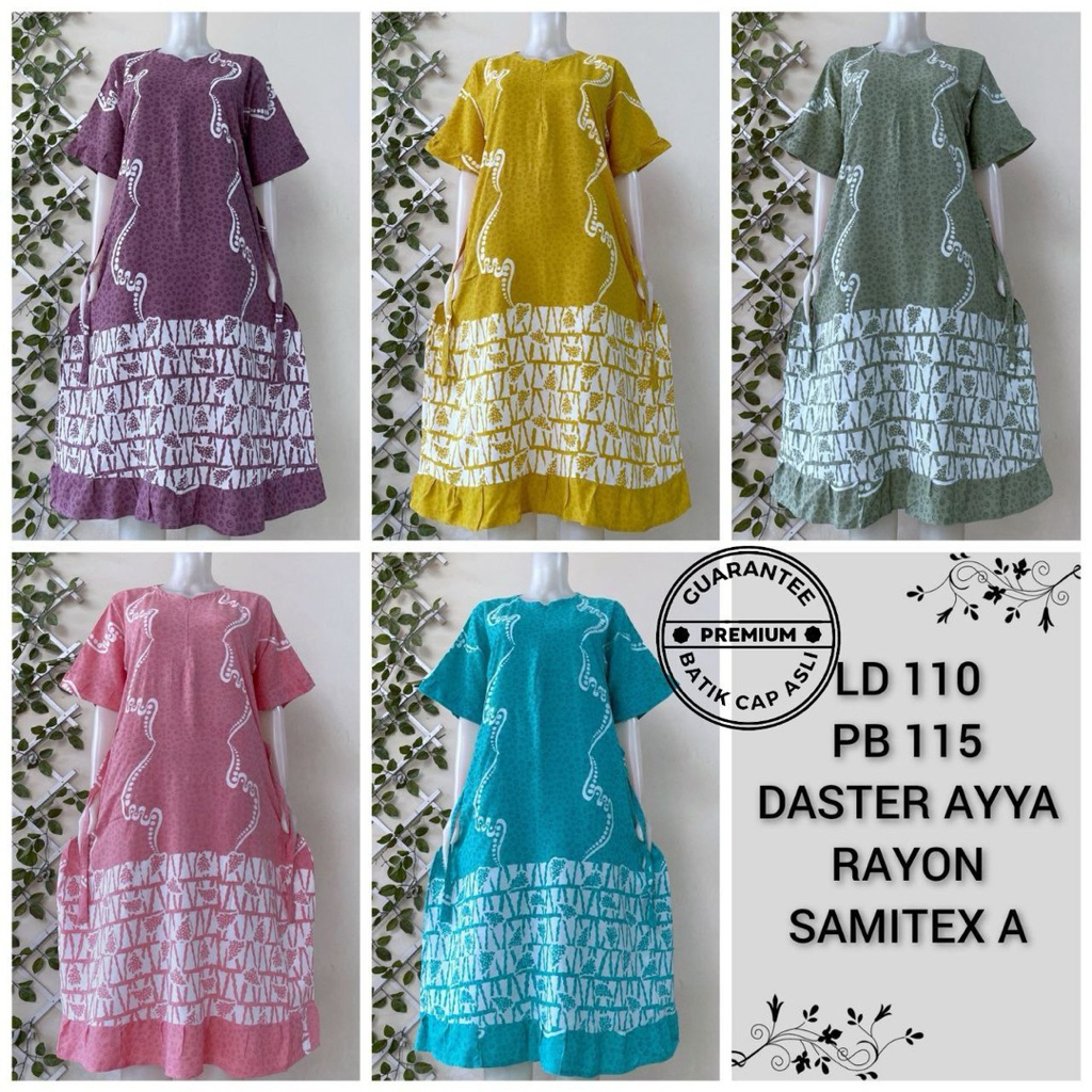 daster arabian/daster renda/daster murah batik original Pekalongan yukensi panjang