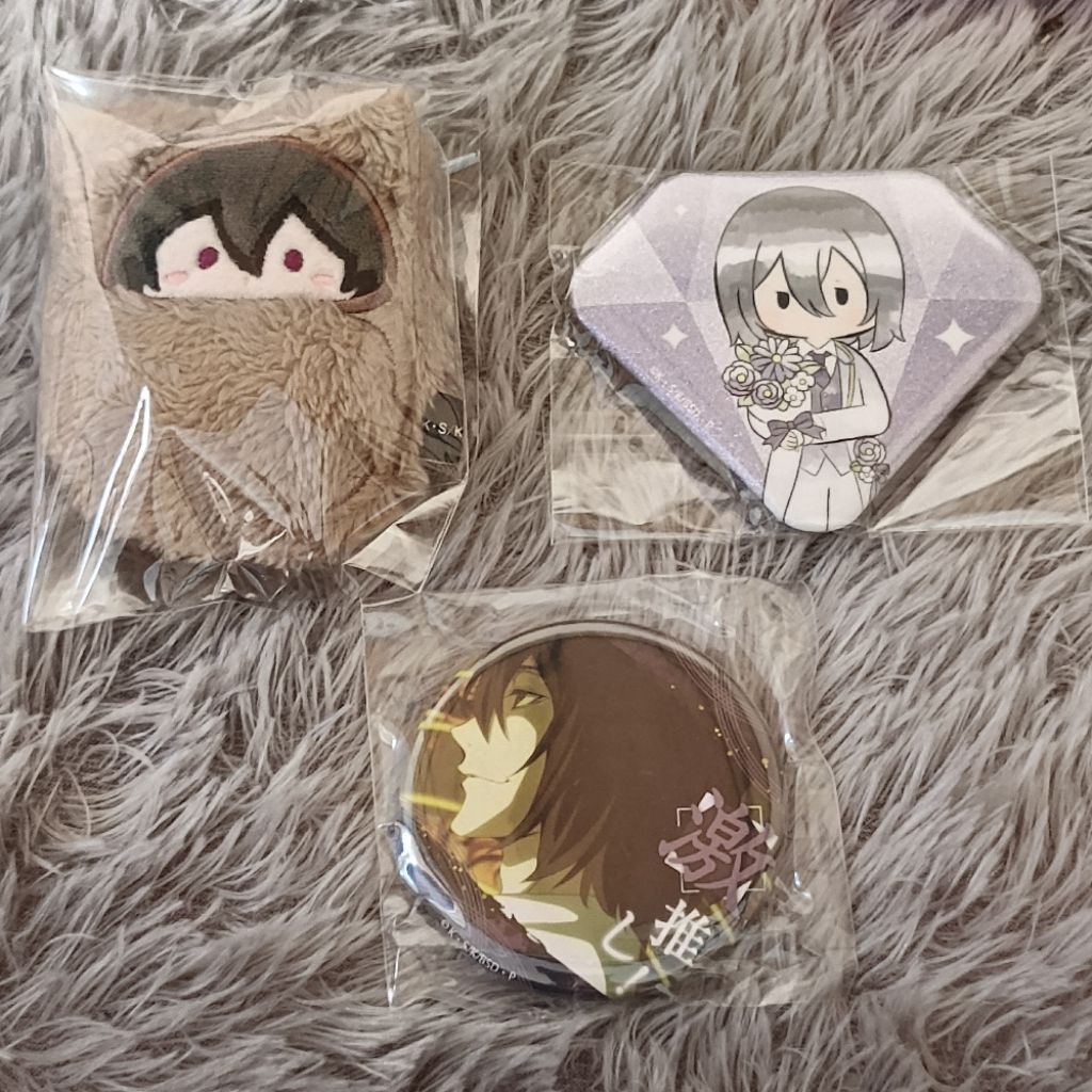 Official Bungo Stray Dogs Merch Fyodor Dostoevsky BSD Merchandise Keychain, Can Badge, Pashakore Fyo