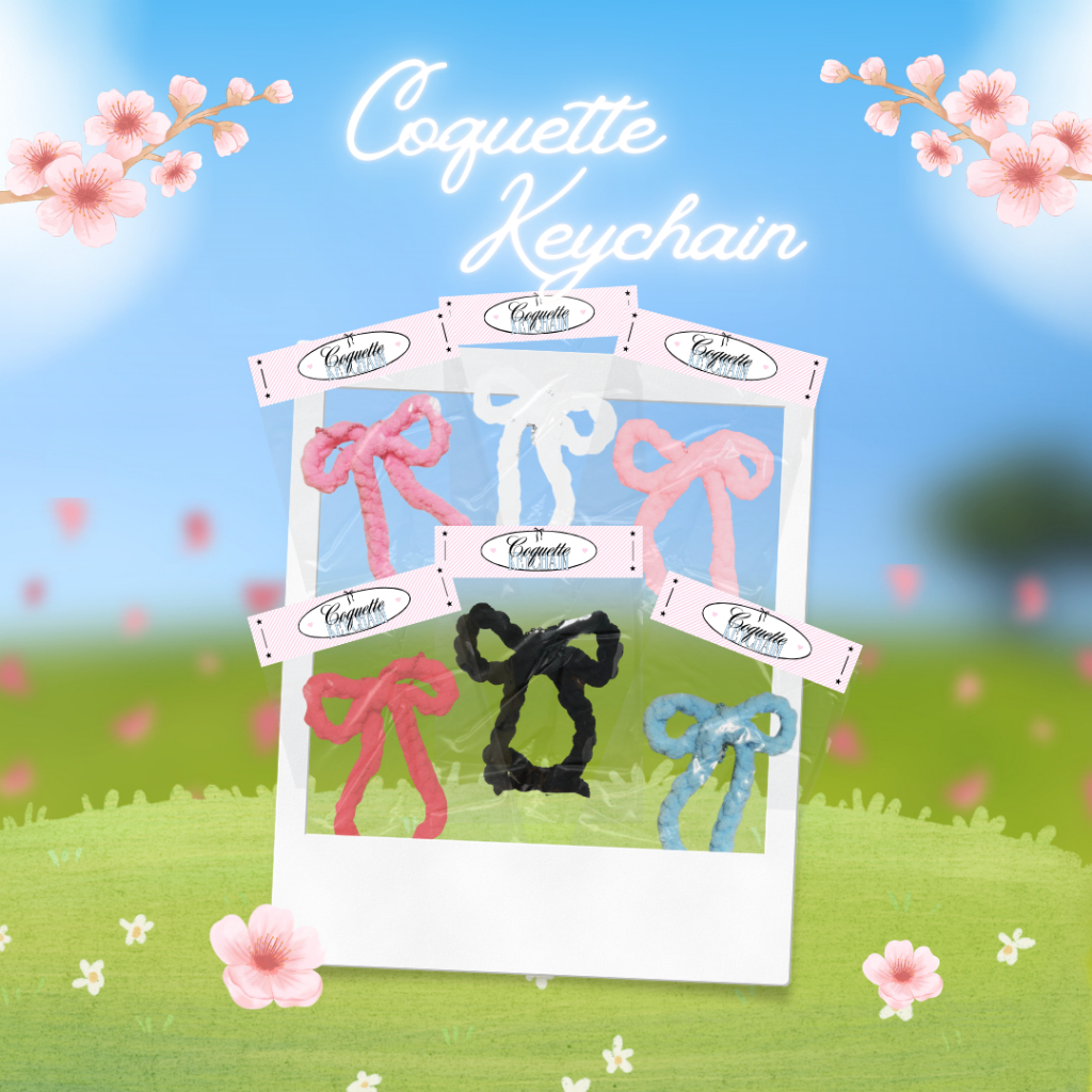 Coquette Keychain | Gantungan Kunci Coquette | Coquette Aesthetic Keychain | Keychain Imut Coquette 
