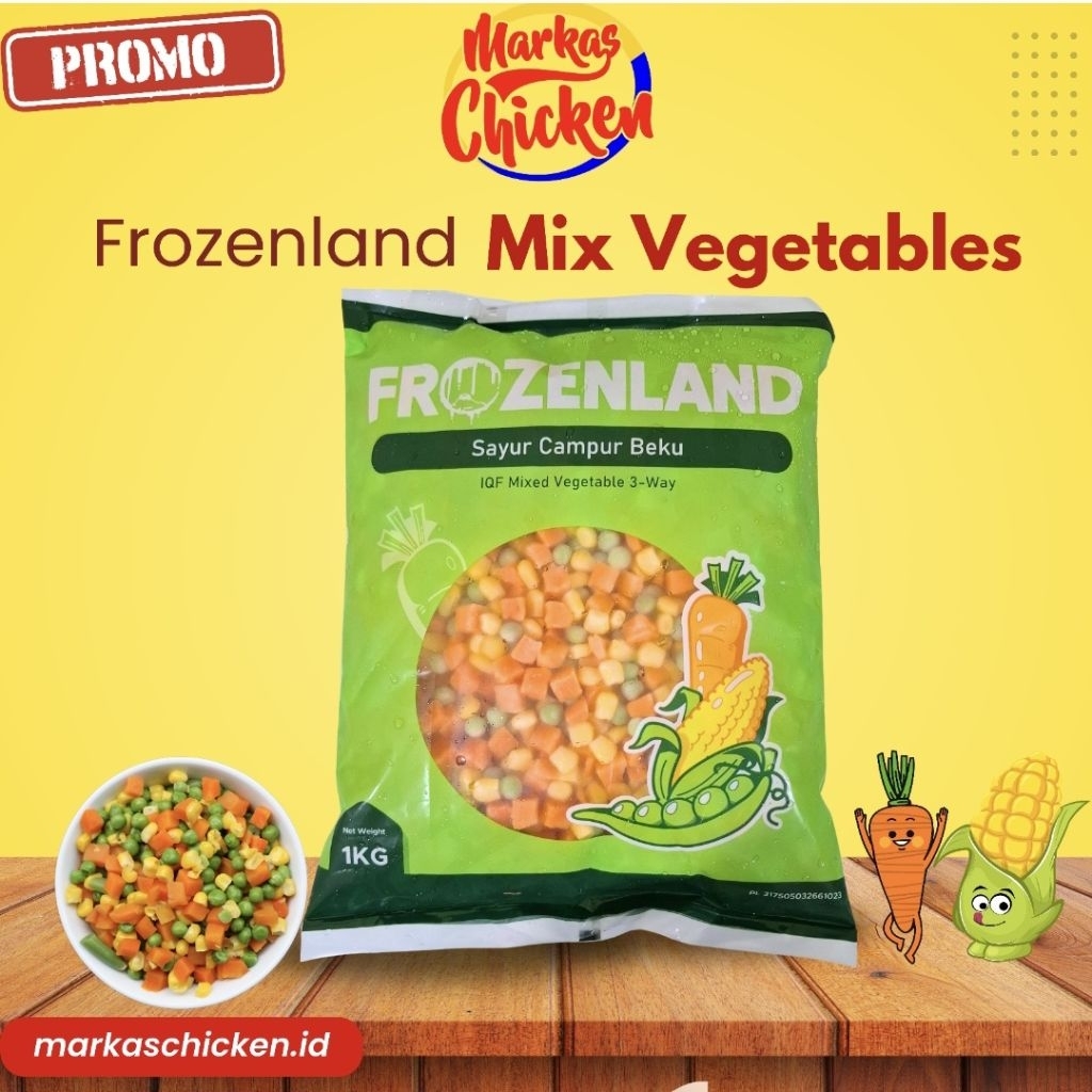 

Frozenland Mix Vegetables 1kg