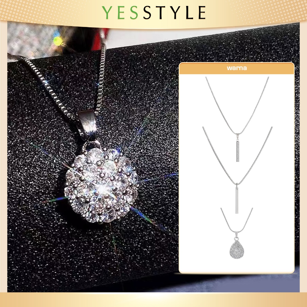 Yesstyle Kalung Liotin Berlian Fashion Wanita Aksesoris Necklace