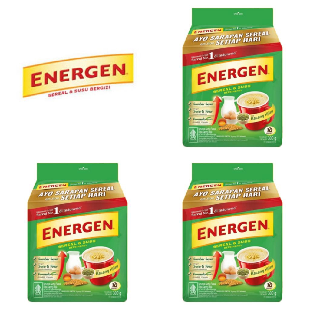 

Energen Minuman Sereal Kacang Hijau 10 x 30 Gr