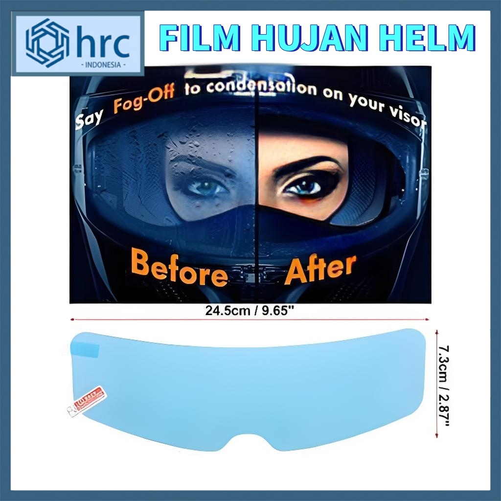 Helm Film Anti Fog Anti Air Hujan Embun Kabut Visor Kaca Motor Half Full Face Lapisan Nano Tahan Lam