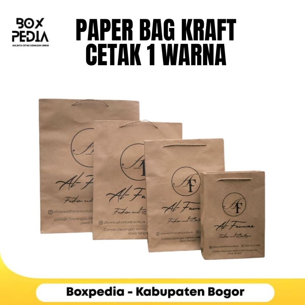 Paper Bag Coklat | Tas Kertas Premium Custom Brand Fashion & Gift