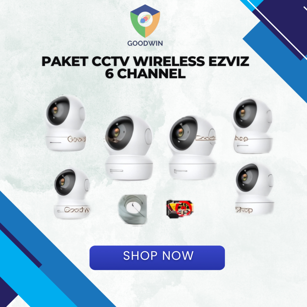 PAKET CCTV Wireless Ezviz Indoor 6 Kamera C6N.CCTV Bekasi.CCTV Wifi