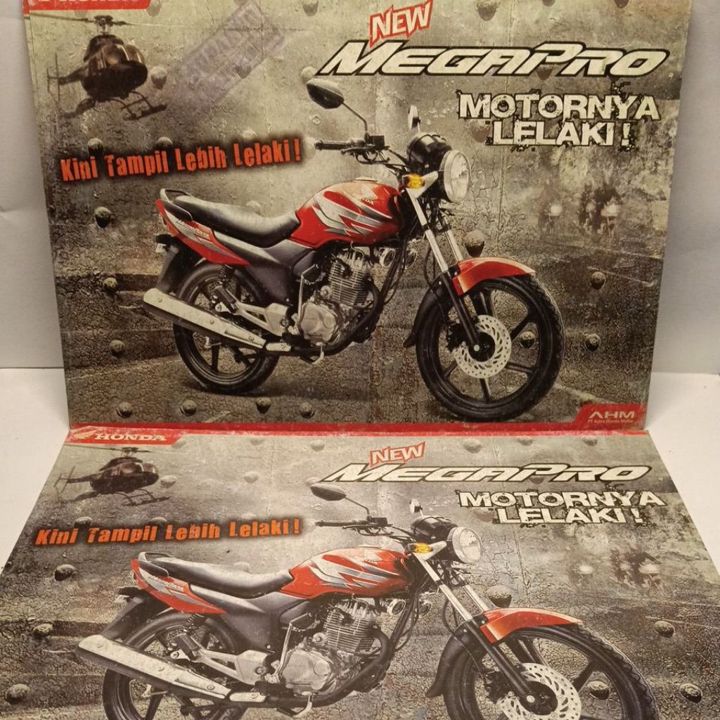 brosur poster leaflet katalog Honda Megapro