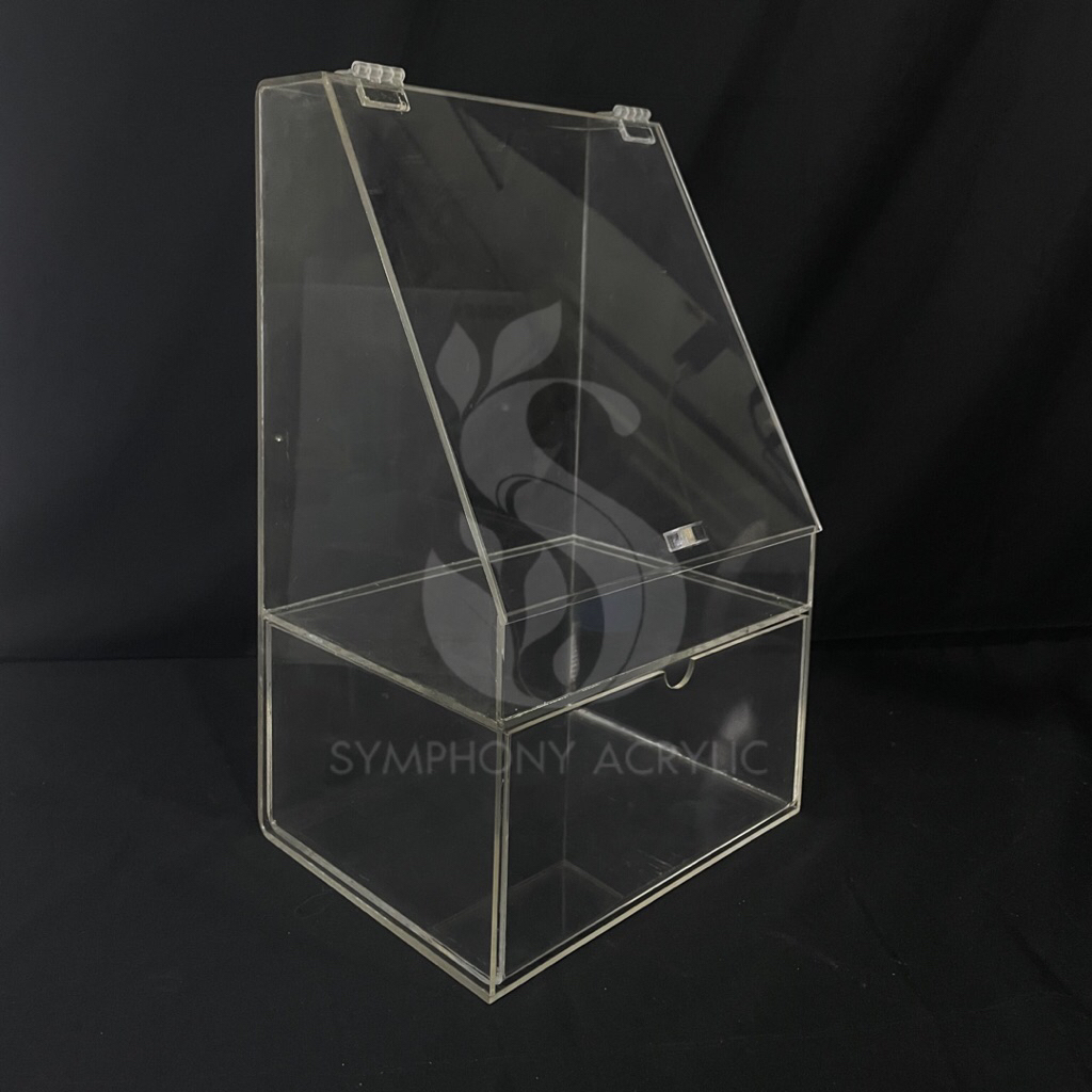 KOTAK RAK ORGANIZER MAKEUP 1 LACI AKRILIK / RAK KOSMETIK AKRILIK / RAK PENYIMPANAN SERBAGUNA 1 LACI 