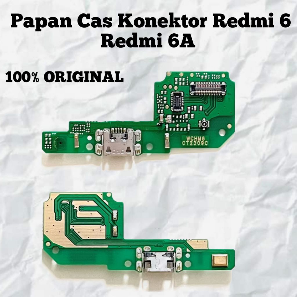 Papan Cas Charger Redmi 6 / Redmi 6A Original Konektor Port Cas Board Sparepart HP